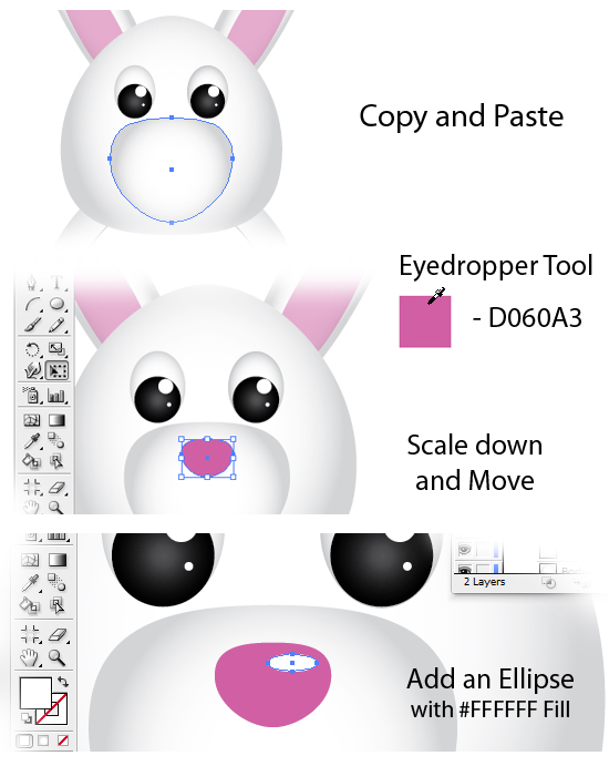 Create a Cute Easter Bunny Vector