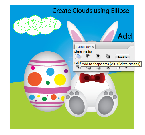 Create a Cute Easter Bunny Vector