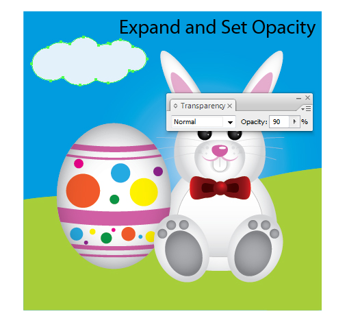 Create a Cute Easter Bunny Vector