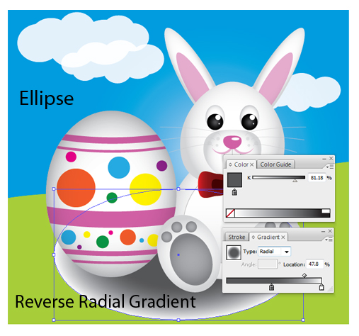 Create a Cute Easter Bunny Vector